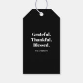 Dankbaar Erkentelijk Gezegend Cadeaulabel (Voorkant)