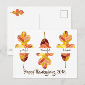 Dankbaar Erkentelijk Gezegend Dankdag Bijbelvers Briefkaart (Voorkant / Achterkant)