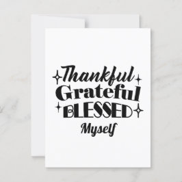 Dankbaar, Erkentelijk, Gezegend Fonkelende Thanksg Briefkaart