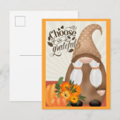 Dankbaar Erkentelijk Herfst Autumn Kabouter Briefkaart (Voorkant / Achterkant)