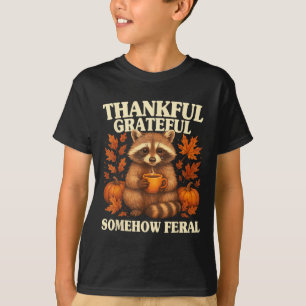 Dankbaar Erkentelijk Iets Woest Grappig Wasbeer He T-shirt
