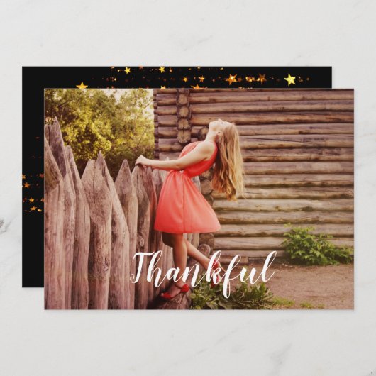 dankbaar feestdagenkaart (Voorkant / Achterkant)