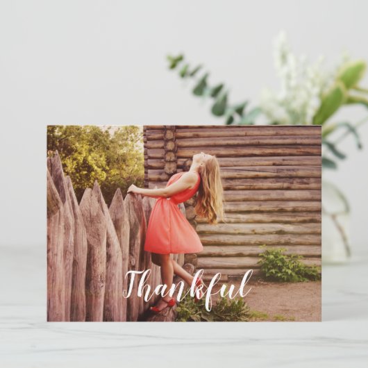 dankbaar feestdagenkaart (Staand voorkant)