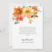 Dankbaar, foto Thanksgiving wenskaart Bedankkaart (Achterkant)