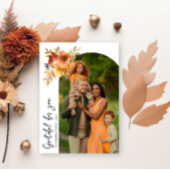 Dankbaar, foto Thanksgiving wenskaart Bedankkaart