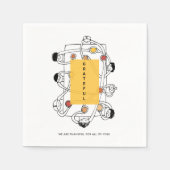 Dankbaar Friendsgiving Thanksgiving Diner Servet (Voorkant)