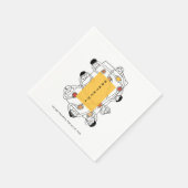 Dankbaar Friendsgiving Thanksgiving Diner Servet (Hoek)