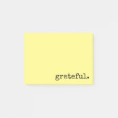 dankbaar gele typografie post-it® notes (Voorkant)