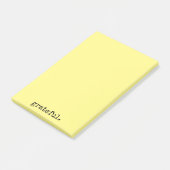 dankbaar gele typografie post-it® notes (Schuin)