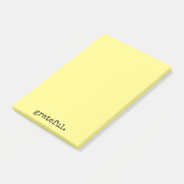 dankbaar gele typografie post-it® notes