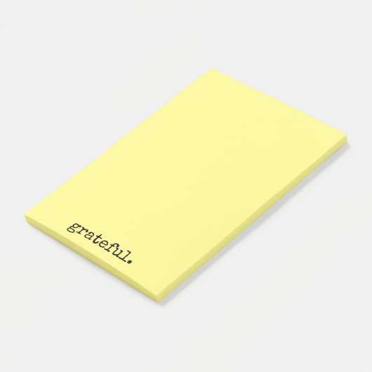dankbaar gele typografie post-it® notes (Schuin)