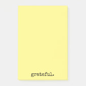 dankbaar gele typografie post-it® notes (Voorkant)