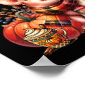 Dankbaar Gelukkig Gezegend Boerderij Dierenvarken  Poster (Hoek)