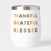 Dankbaar Gelukkig Gezegend - Herfstkleuren Stemloo (Achterkant)