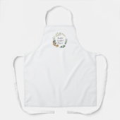 Dankbaar Gelukkig Gezegend Leaf Art Rustiek Modern Schort (Voorkant)