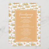 Dankbaar Gelukkig Gezegend Minimalistisch Vriendsg Menu (Voorkant / Achterkant)