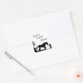 Dankbaar Gelukkig Gezegend Paard Sticker (Envelop)