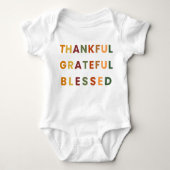 Dankbaar Gelukkig - Herfst Baby Bodysuit (Voorkant)