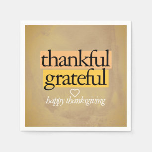 dankbaar : gelukkig thanksgiving servet