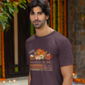 Dankbaar gelukzalig ontwerp met gezegende Thanksgi T-shirt