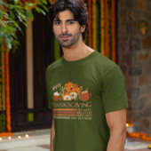 Dankbaar gelukzalig ontwerp met gezegende Thanksgi T-shirt