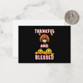 Dankbaar Gezegend 23 Amerikaanse Esdoorn November  Notitiekaartje (Voorkant / Achterkant in situ)