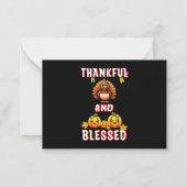 Dankbaar Gezegend 23 Amerikaanse Esdoorn November  Notitiekaartje (Voorkant)