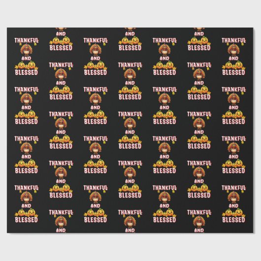 Dankbaar Gezegend 23 US Maple November Thanksgivin Cadeaupapier (Vlak)