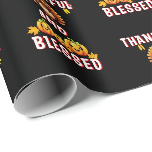 Dankbaar Gezegend 23 US Maple November Thanksgivin Cadeaupapier (Rol Hoek)