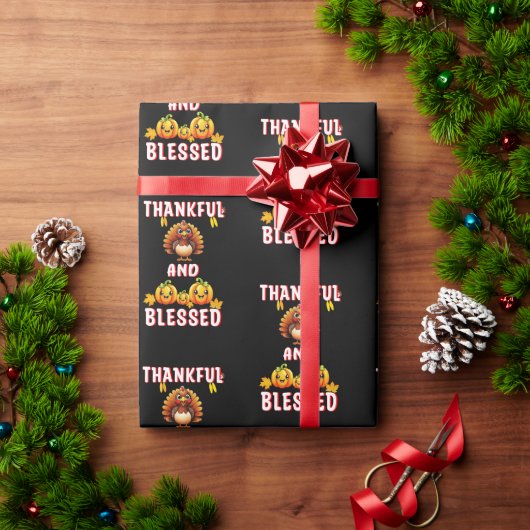 Dankbaar Gezegend 23 US Maple November Thanksgivin Cadeaupapier (Feestdagen Geschenken)