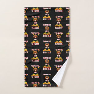 Dankbaar Gezegend 23 US Maple November Thanksgivin Handdoek