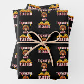 Dankbaar Gezegend 23 US Maple November Thanksgivin Inpakpapier Vel (In situ)