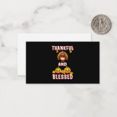 Dankbaar Gezegend 23 US Maple November Thanksgivin Notitiekaartje (Voorkant / Achterkant in situ)