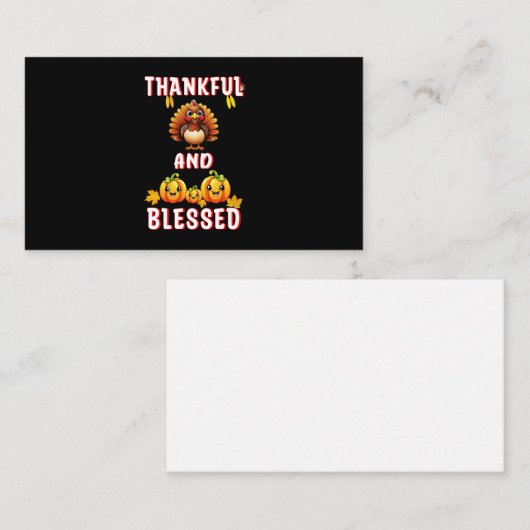 Dankbaar Gezegend 23 US Maple November Thanksgivin Notitiekaartje (Voorkant / Achterkant)