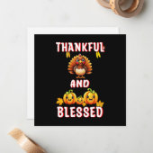 Dankbaar Gezegend 23 US Maple November Thanksgivin Notitiekaartje (Voorkant / Achterkant in situ)