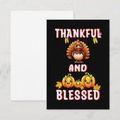 Dankbaar Gezegend 23 US Maple November Thanksgivin Notitiekaartje (Voorkant / Achterkant)