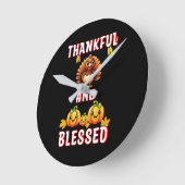 Dankbaar Gezegend 23 US Maple November Thanksgivin Ronde Klok (Hoek)