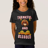 Dankbaar Gezegend 23 US Maple November Thanksgivin T-shirt (Voorkant)