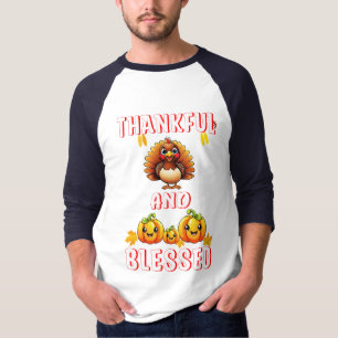 Dankbaar Gezegend 23 US Maple November Thanksgivin T-shirt