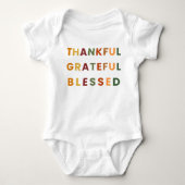 Dankbaar Gezegend – Baby Body Fall Romper (Voorkant)