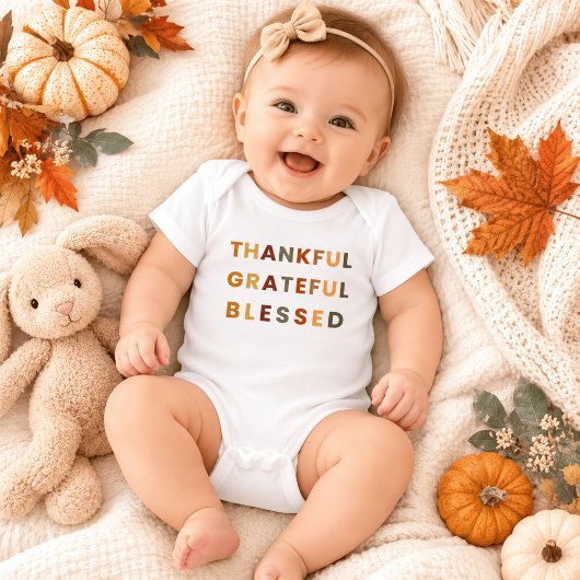 Dankbaar Gezegend – Baby Body Fall Romper