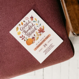 Dankbaar Gezegend blad Thanksgiving Herfst Kaart