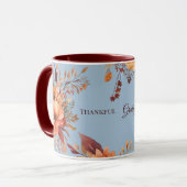 Dankbaar gezegend Bloemrijke Thanksgiving  Mok (Voorkant links)