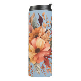 Dankbaar gezegend Bloemrijke Thanksgiving Thermosbeker