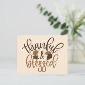 Dankbaar & Gezegend Briefkaart (Staand voorkant)