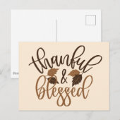 Dankbaar & Gezegend Briefkaart (Voorkant / Achterkant)