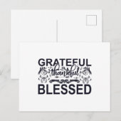 Dankbaar Gezegend Briefkaart (Voorkant / Achterkant)