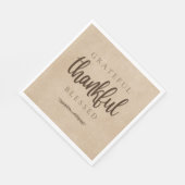 Dankbaar Gezegend Bruin Servet (Hoek)