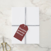 Dankbaar Gezegend Cadeaulabel (Met Touw)