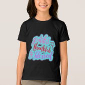 Dankbaar gezegend citaat Tri-Blend shirt (Voorkant)